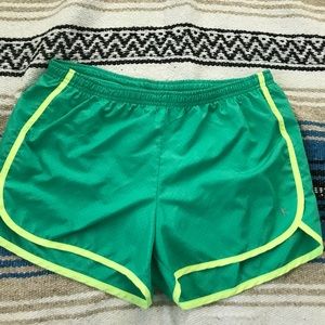 DANSKIN NOW GREEN SHORTS